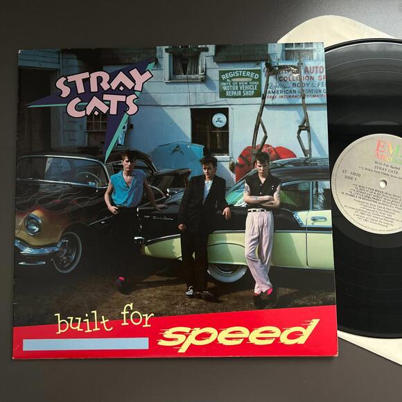 Stray Cats - Build for Speed EMI Near Mint Vinyl Record LP AJ12